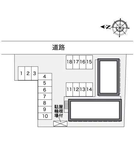 ★手数料０円★岡山市南区万倍 月極駐車場